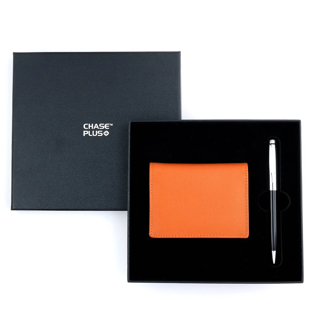 CHASE PLUS Business Gift Set- Bristol BCH and Libro Black Chrome Pen ...